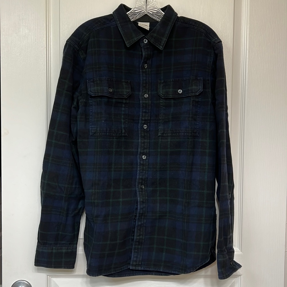 North face men’s long sleeve button down flannel